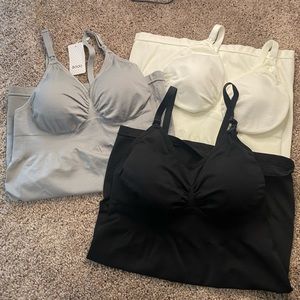 BRLIDO Womens Nursing Tank Tops Built in Bra for Breastfeeding Maternity Cami